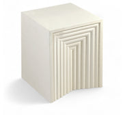 Centennial Iron End Table in Cream - 99047Cream-ET
