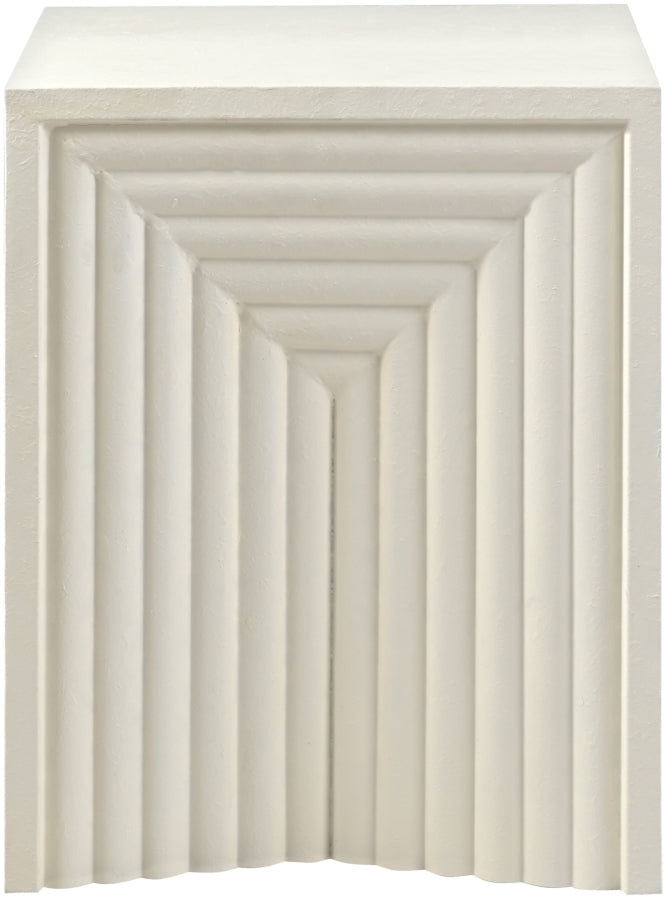 Centennial Iron End Table in Cream - 99047Cream-ET