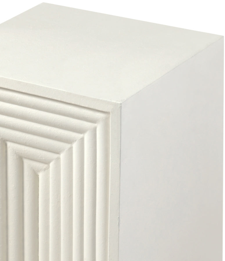 Centennial Iron End Table in Cream - 99047Cream-ET