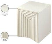 Centennial Iron End Table in Cream - 99047Cream-ET