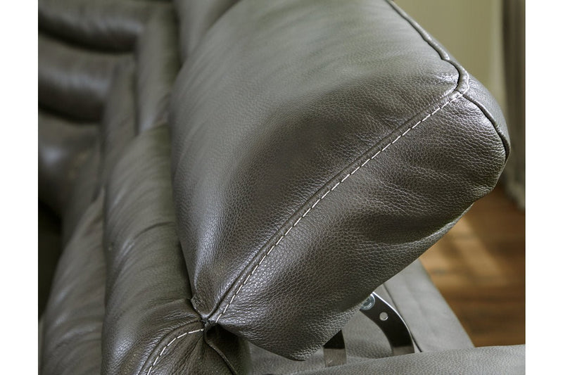 Center Line Dark Gray 7 - Piece Power Reclining Sectional - Gate FurniturePower Reclining Sectional