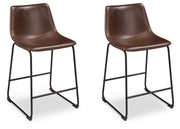 Centiar 2-Piece Bar Stool in Brown - PKG000454