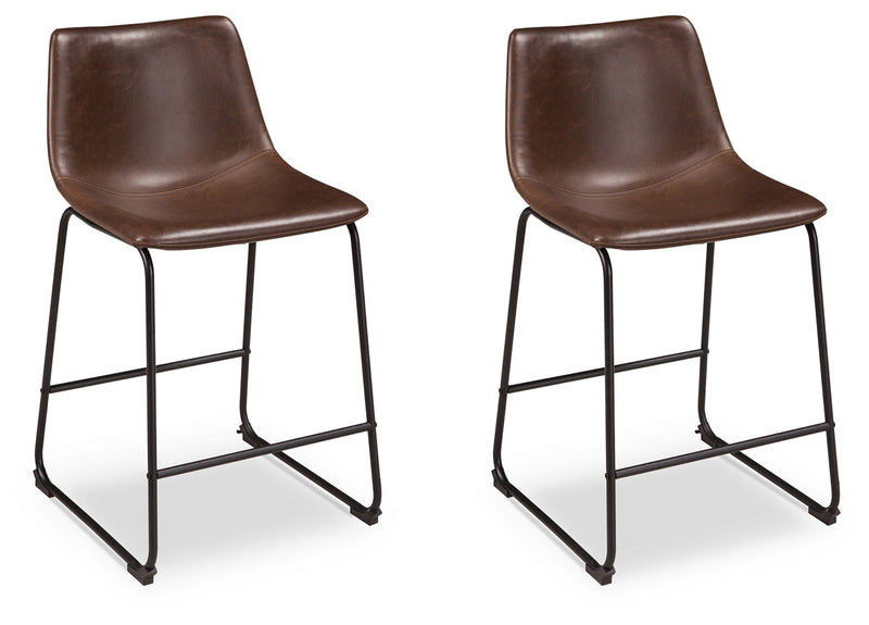 Centiar 2-Piece Bar Stool in Brown - PKG000454