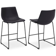 Centiar Black Counter Height Bar Stool (Set of 2) - D372-624X2
