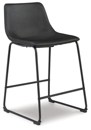 Centiar Black Counter Height Bar Stool (Set of 2) - D372-624X2