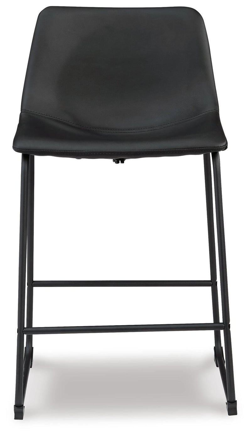 Centiar Black Counter Height Bar Stool (Set of 2) - D372-624X2