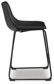 Centiar Black Counter Height Bar Stool (Set of 2) - D372-624X2