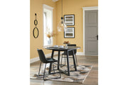 Centiar Black Dining Table and 2 Chairs - Gate FurnitureDining Room Set