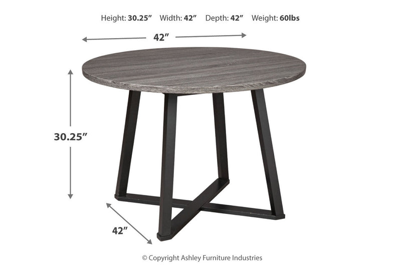 Centiar Black Dining Table and 2 Chairs - Gate FurnitureDining Room Set