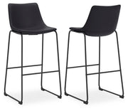 Centiar Black Pub Height Bar Stool (Set of 2) - D372-630X2