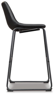 Centiar Black Pub Height Bar Stool (Set of 2) - D372-630X2