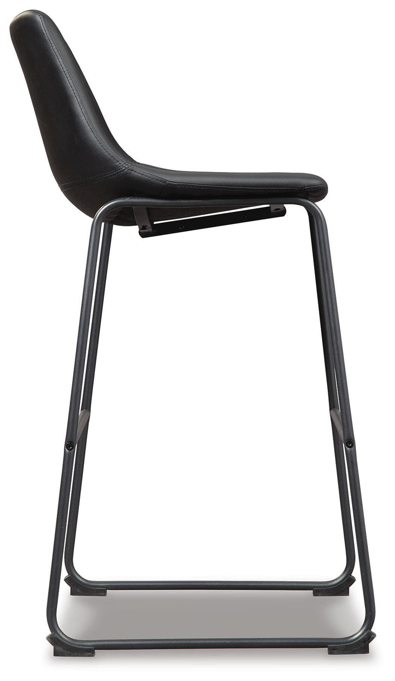 Centiar Black Pub Height Bar Stool (Set of 2) - D372-630X2