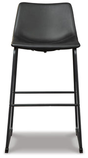 Centiar Black Pub Height Bar Stool (Set of 2) - D372-630X2