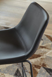 Centiar Black Pub Height Bar Stool (Set of 2) - D372-630X2