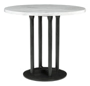 Centiar Black/Black 5 - Piece Round Counter Height Set - Gate FurnitureCounter Height Set