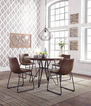 Centiar Brown 5 - Piece Round Dining Set - Gate FurnitureDining Room Set