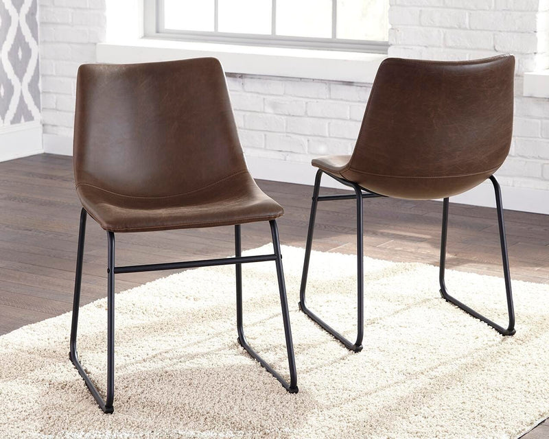 Centiar Brown/Black Dining Chair (Set of 2) - D372-01X2