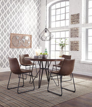 Centiar Brown/Black Dining Chair (Set of 2) - D372-01X2