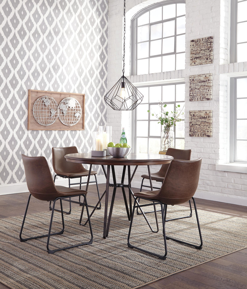 Centiar Brown/Black Dining Chair (Set of 2) - D372-01X2