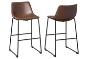 Centiar Brown Pub Height Bar Stool (Set of 2) - Gate FurnitureBarstool