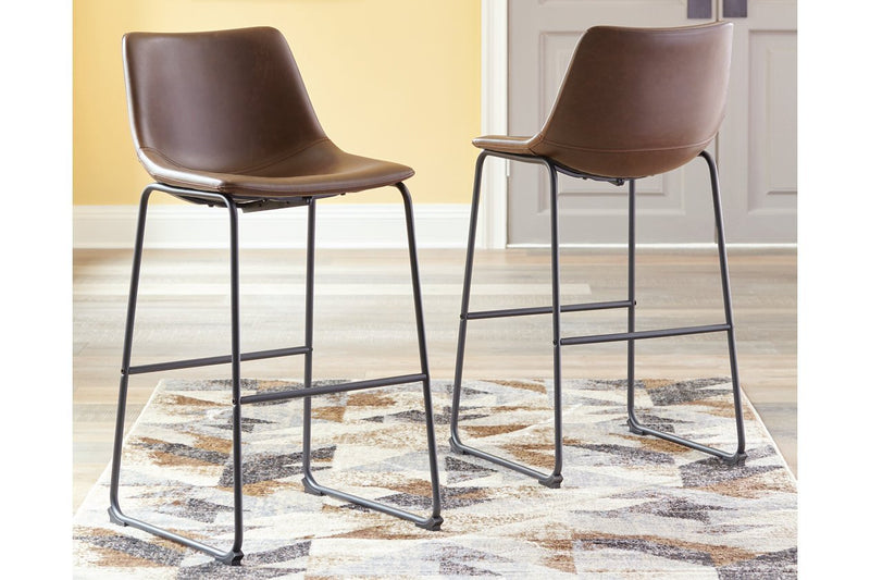 Centiar Brown Pub Height Bar Stool (Set of 2) - Gate FurnitureBarstool