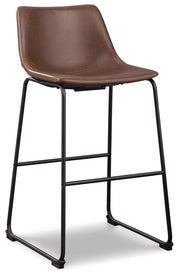 Centiar Brown Pub Height Bar Stool (Set of 2) - D372-130X2
