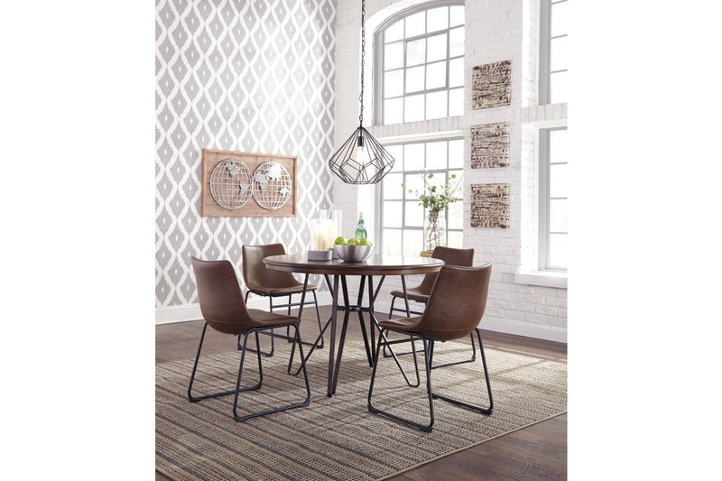 Centiar Brown/Black Dining Chair (Set of 2) - Gate FurnitureDining Chair