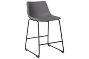 Centiar Gray Counter Height Bar Stool (Set of 2) - Gate FurnitureBarstool