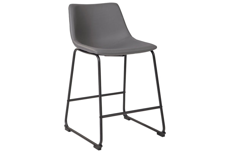Centiar Gray Counter Height Bar Stool (Set of 2) - Gate FurnitureBarstool
