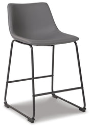 Centiar Gray Counter Height Bar Stool (Set of 2) - D372-824X2