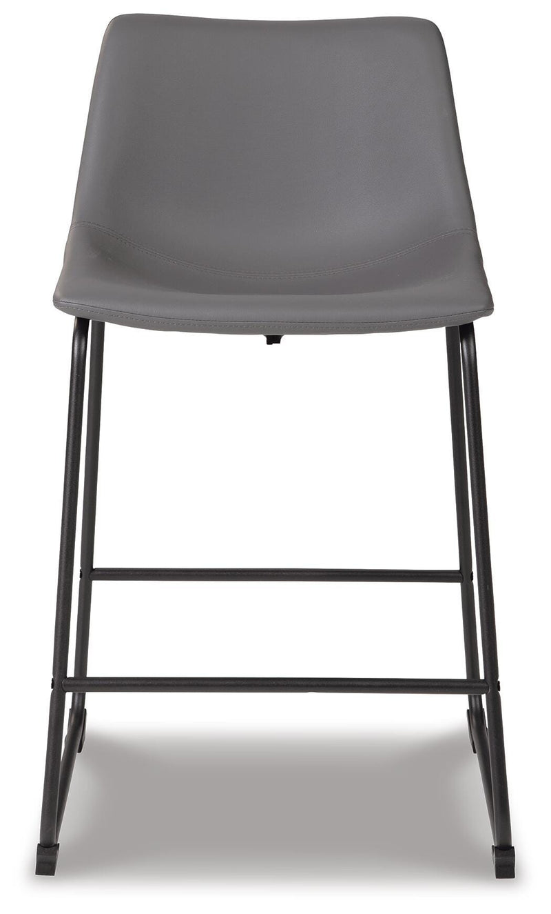 Centiar Gray Counter Height Bar Stool (Set of 2) - D372-824X2