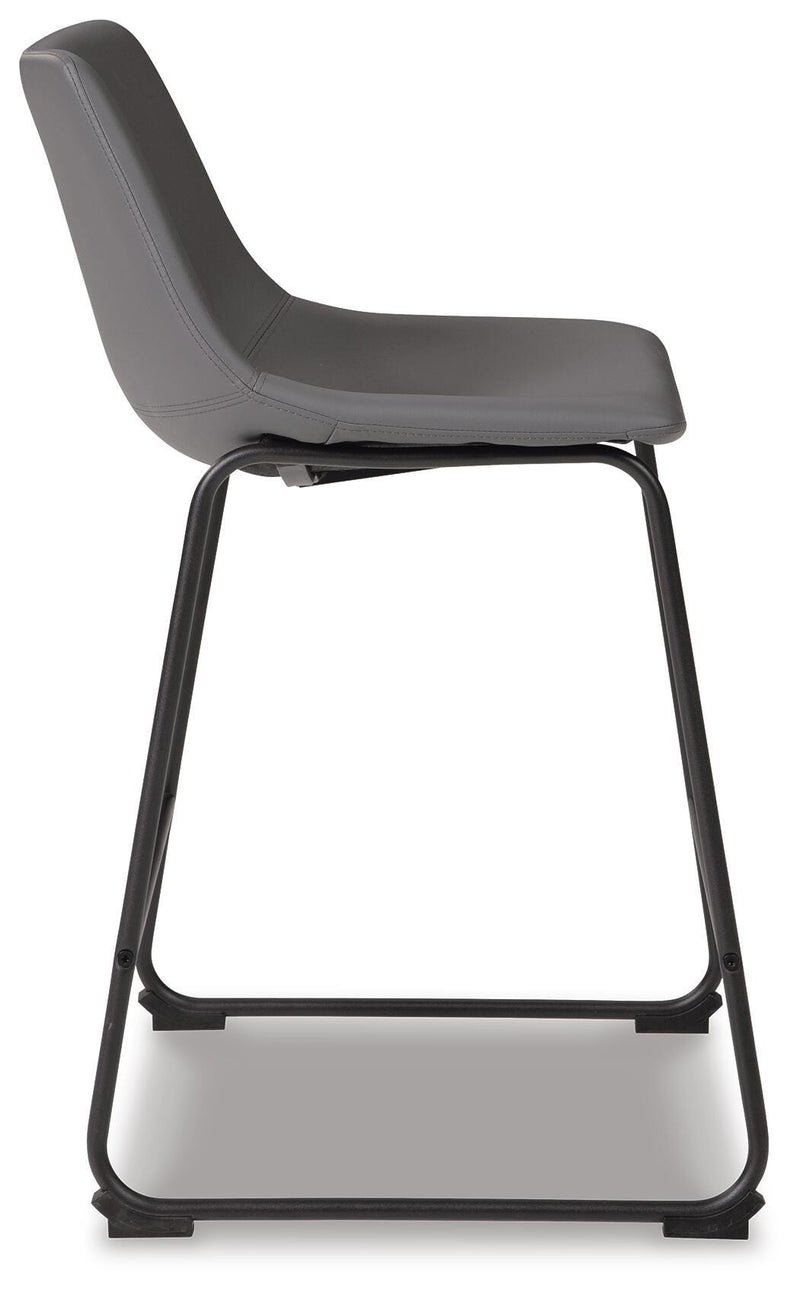 Centiar Gray Counter Height Bar Stool (Set of 2) - D372-824X2