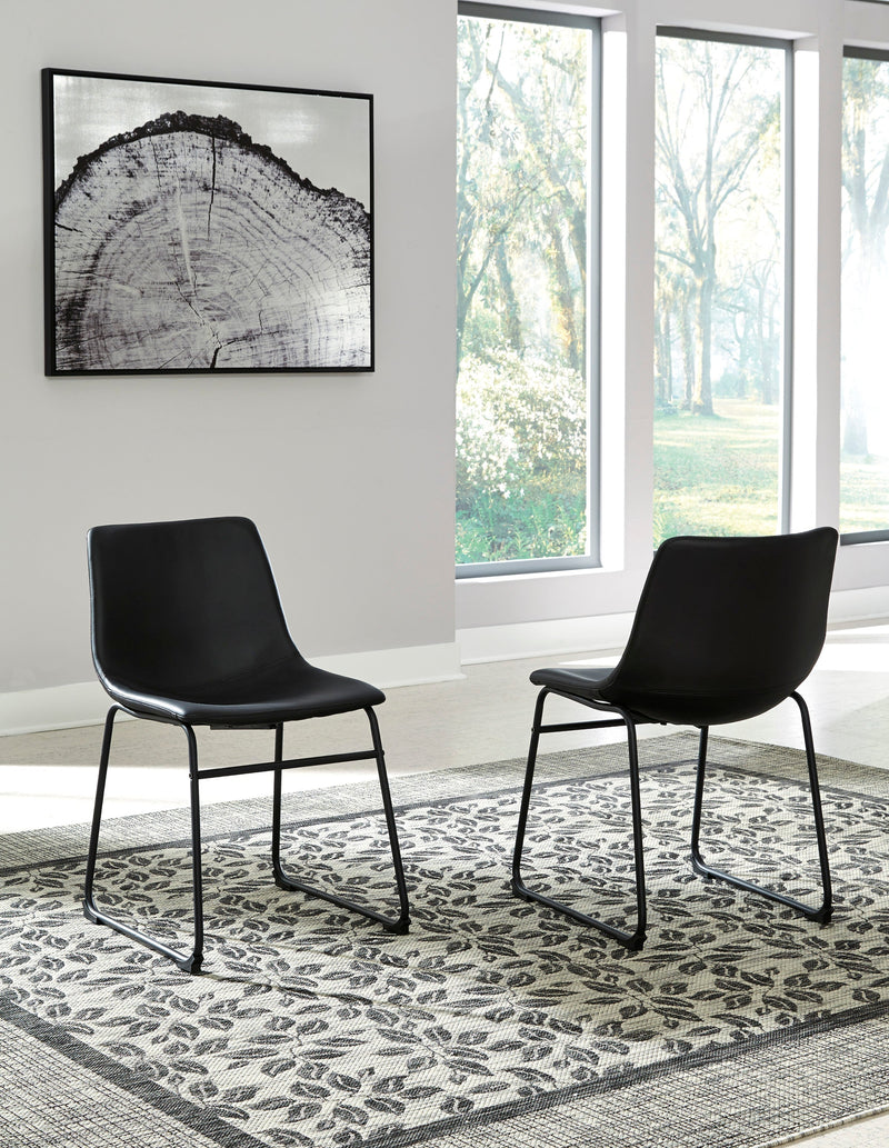 Centiar Gray/Black 5 - Piece Round Dining Set - Gate FurnitureDining Room Set