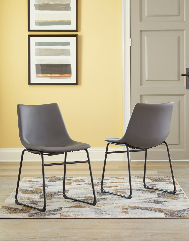 Centiar Gray/Gray 5 - Piece Round Dining Set - Gate FurnitureDining Room Set