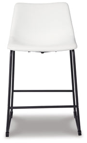 Centiar White Counter Height Bar Stool (Set of 2) - D372-724X2