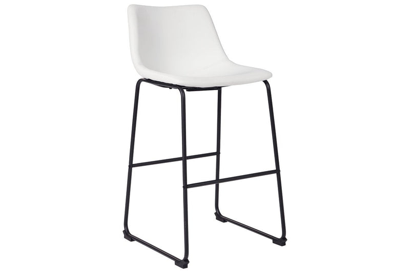Centiar White Pub Height Bar Stool (Set of 2) - Gate FurnitureBarstool