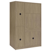 Cerda 3-door Bedroom Wardrobe Storage Cabinet Armoire Latte - 950448LTE