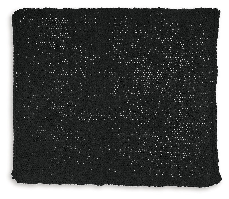 Chaddon Black Throw (Set of 3) - A1001061