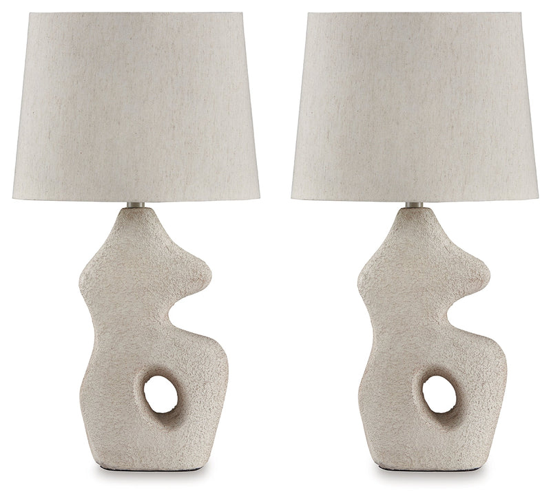 Chadrich Antique Beige Table Lamp (Set of 2) - L243664