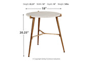 Chadton White/Gold Finish Accent Table - Gate FurnitureTable