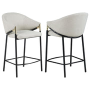 Chadwick Fabric Upholstered Counter Chair Beige (Set of 2) - 183436