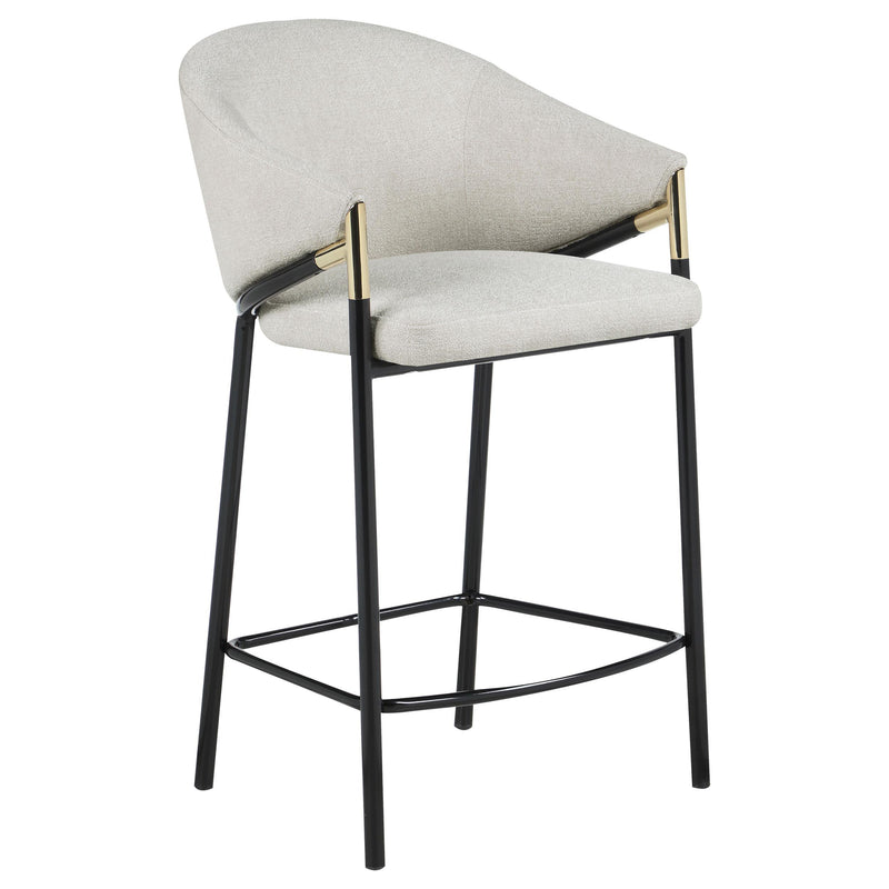 Chadwick Fabric Upholstered Counter Chair Beige (Set of 2) - 183436