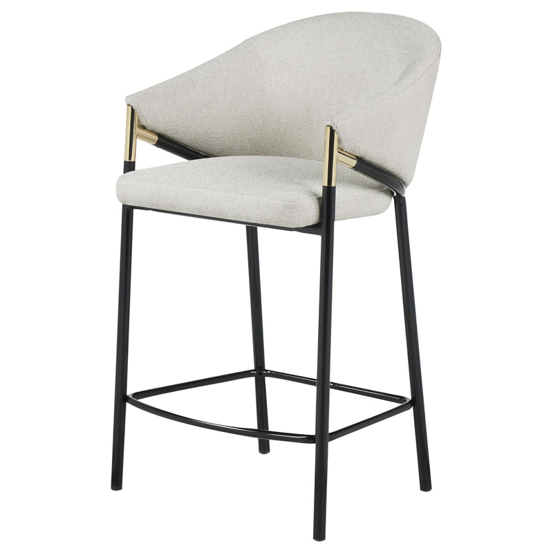 Chadwick Fabric Upholstered Counter Chair Beige (Set of 2) - 183436