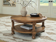 Chadworth Medium Brown Coffee Table - T614-8
