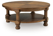 Chadworth Medium Brown Coffee Table - T614-8