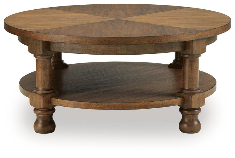 Chadworth Medium Brown Coffee Table - T614-8
