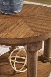 Chadworth Medium Brown End Table - T614-6