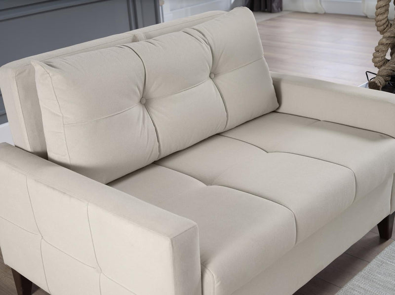 Chair And A Half (Zigana (Cream) - Gate FurnitureLiving Room Chair