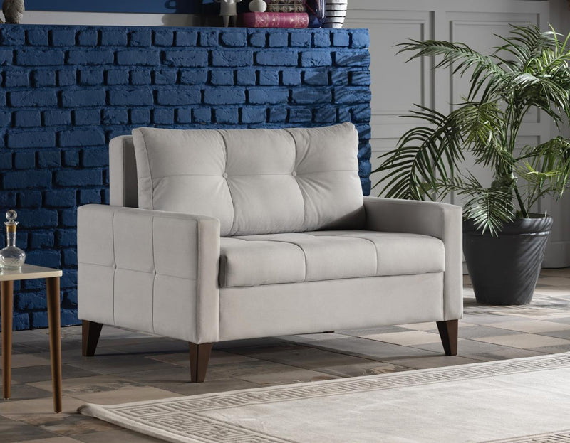 Chair And A Half (Zigana Light Grey) - Gate FurnitureLiving Room Chair