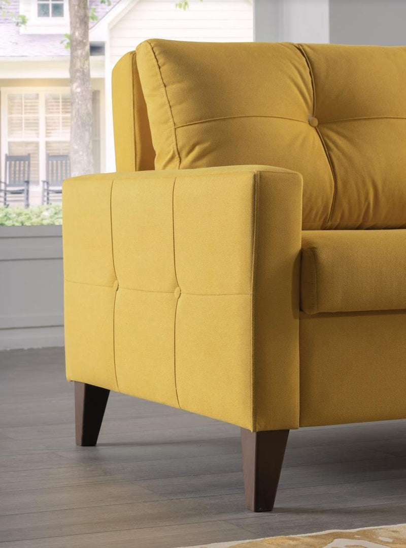 Chair And A Half (Zigana Yellow) - Gate FurnitureLiving Room Chair